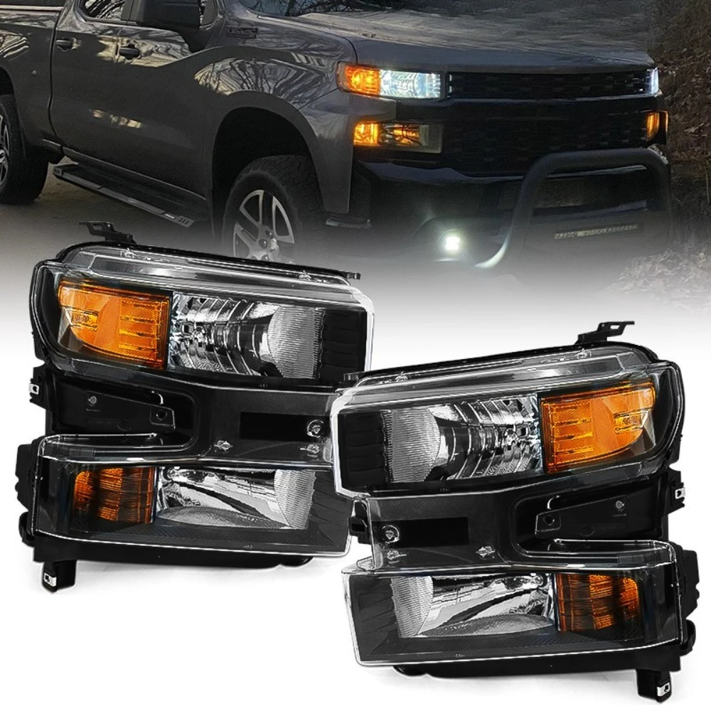 Pair w/o LED Halogen Headlight For 2019-2022 Chevy Silverado 1500 Headlamp LH RH
Pair w/o LED Halogen Headlight For 2019-2022 Chevy Silverado 1500 Headlamp LH RH