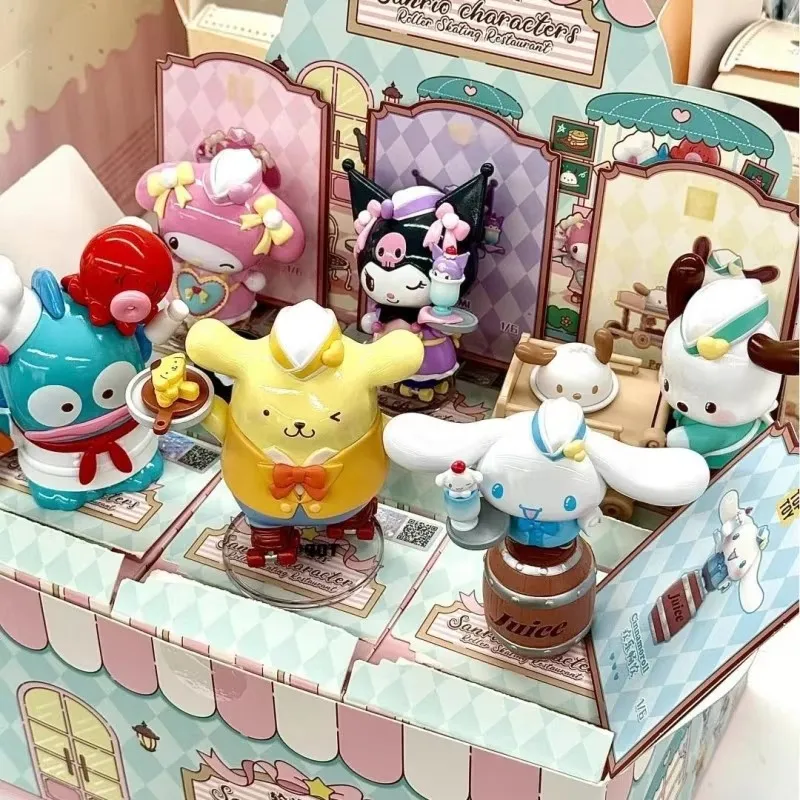 Персонаж Sanrio для катания на роликовых коньках, ресторанная серия, слепая коробка, милая фигурка Куроми Мелодия, кукла Пачакко, Hangyodon, игрушка в подарок
Персонаж Sanrio для катания на роликовых коньках, ресторанная серия, слепая коробка, милая фигурка Куроми Мелодия, кукла Пачакко, Hangyodon, игрушка в подарок