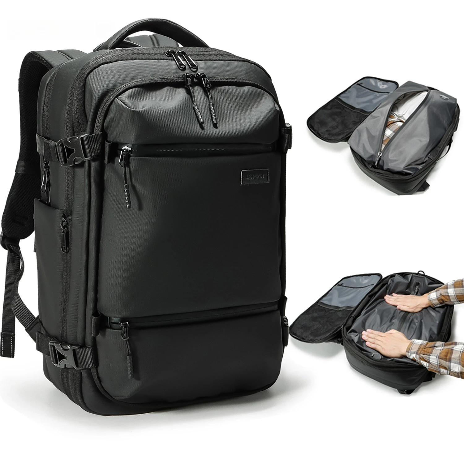 Men's Multi-Functional Travel Computer Backpack Release Air Bag Zipper Closure Waterproof Expandable Vacuum Compression Backpack
Men's Multi-Functional Travel Computer Backpack Release Air Bag Zipper Closure Waterproof Expandable Vacuum Compression Backpack