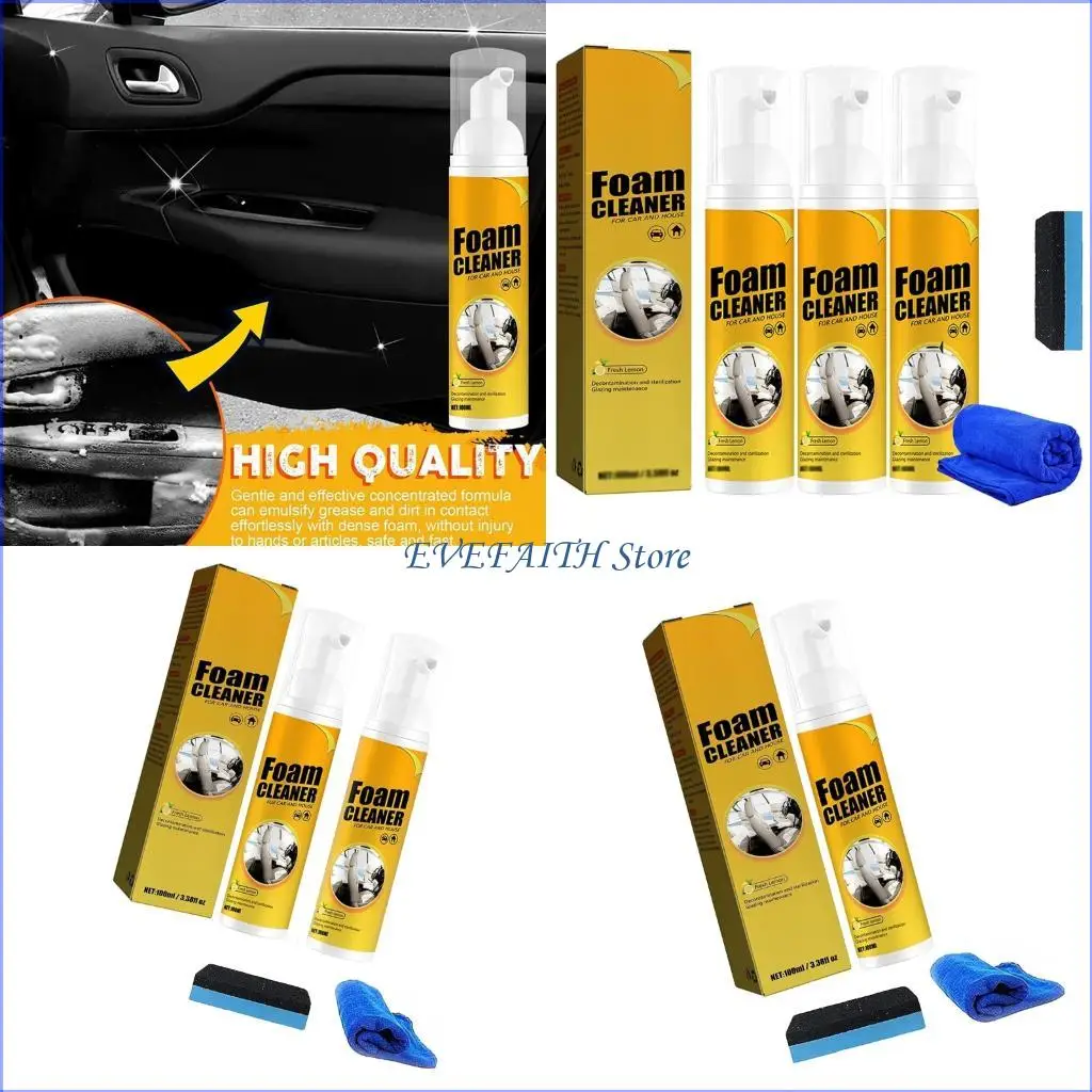 124B Cleaner Liquid With Sponge Microfiber Cloth Auto Cleaning Accessory
124B Cleaner Liquid With Sponge Microfiber Cloth Auto Cleaning Accessory