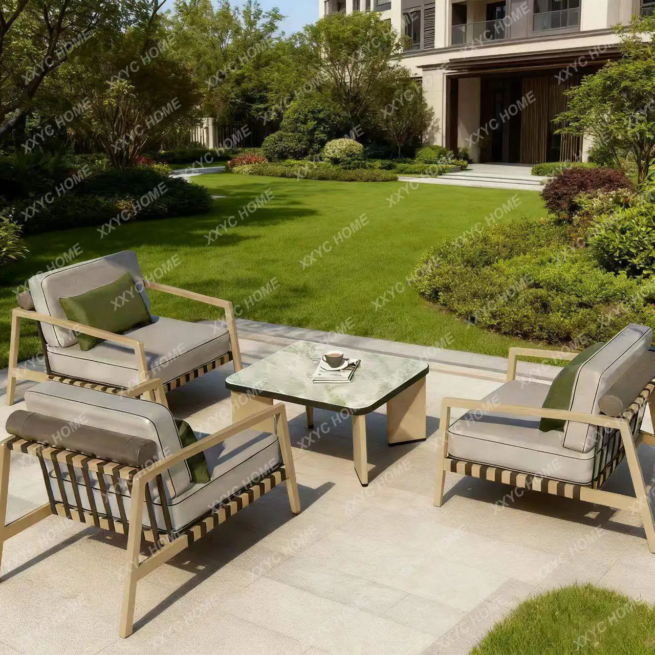 Outdoor patio sofa rattan woven open-air villa outdoor balcony garden leisure aluminum alloy waterproof sun protection design
Outdoor patio sofa rattan woven open-air villa outdoor balcony garden leisure aluminum alloy waterproof sun protection design