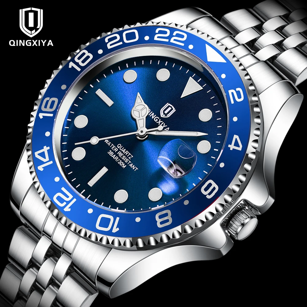 QINGXIYA известный бренд кварцевые часы мужские модные ремешок из нержавеющей стали водостойкие повседневные часы с календарем Relogios Masculinos
QINGXIYA известный бренд кварцевые часы мужские модные ремешок из нержавеющей стали водостойкие повседневные часы с календарем Relogios Masculinos