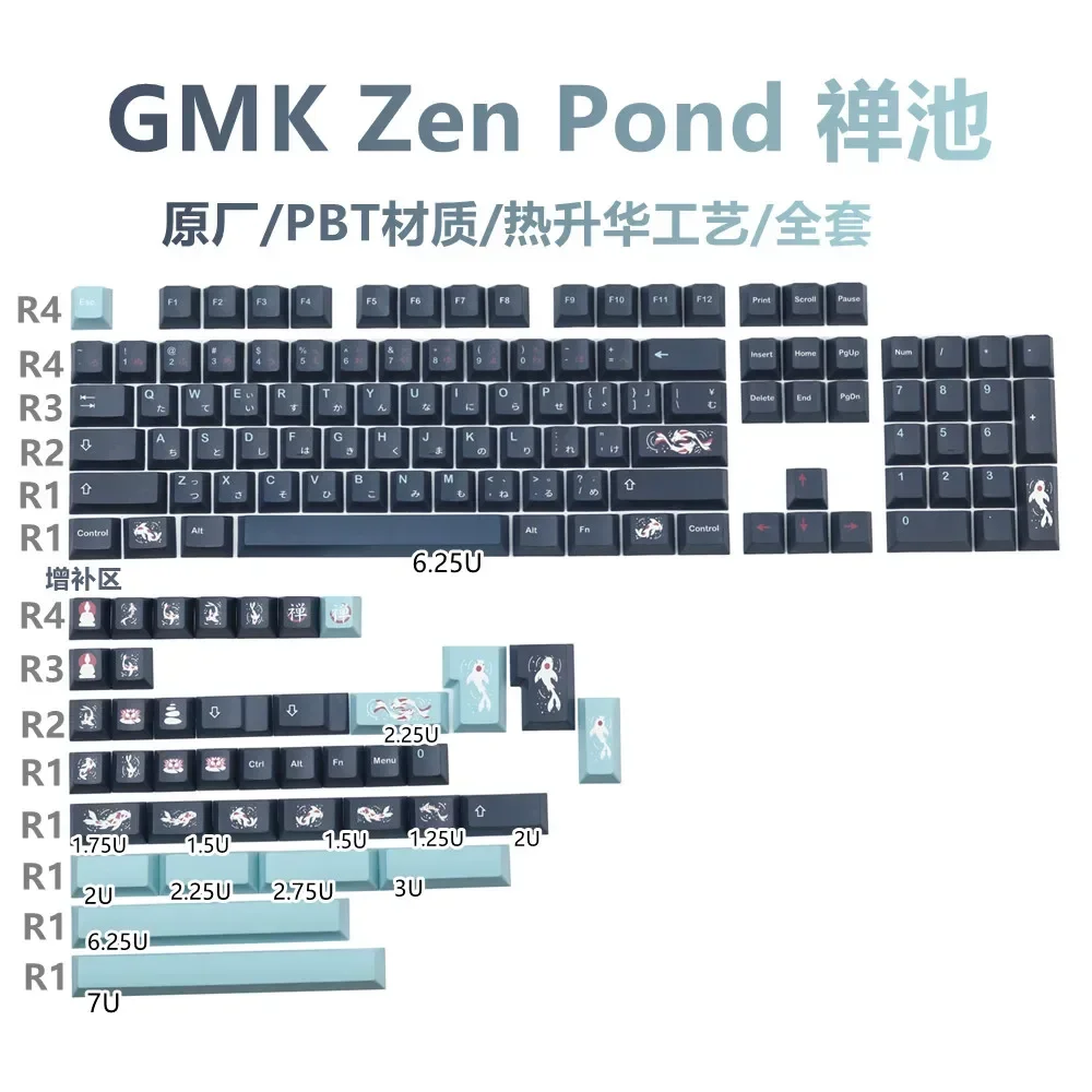 Zen Pool Keycap PBT Сублимационная индивидуальная механическая клавиатура Клавиши Ретро
Zen Pool Keycap PBT Сублимационная индивидуальная механическая клавиатура Клавиши Ретро