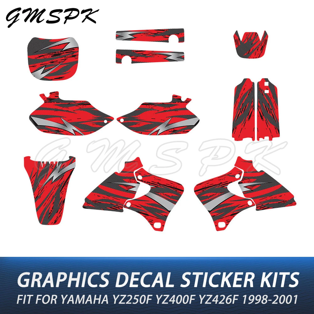 Фоны для мотоциклов, полная графическая наклейка, комплект декоративных наклеек, подходит для YAMAHA YZ250F YZ400F YZ426F 1998-2001 1999 2000 YZF 250 400
Фоны для мотоциклов, полная графическая наклейка, комплект декоративных наклеек, подходит для YAMAHA YZ250F YZ400F YZ426F 1998-2001 1999 2000 YZF 250 400