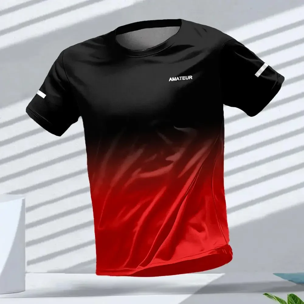 Outdoor Running Alphabetic Gradient 3D Printed Plus-size Men's and Women's T-shirt Sports Quick-drying Breathable Top
Outdoor Running Alphabetic Gradient 3D Printed Plus-size Men's and Women's T-shirt Sports Quick-drying Breathable Top