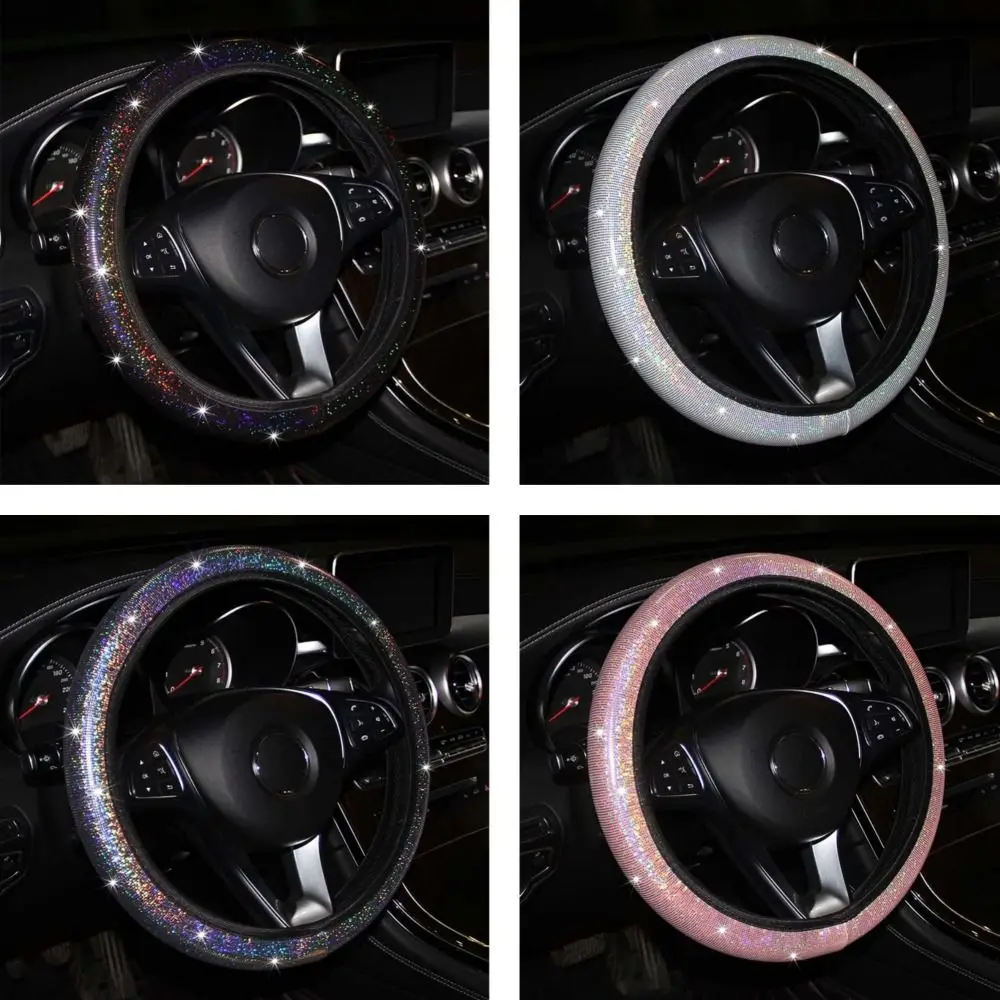 Universal Car Steering Wheel Cover 37/38cm Colorful Bronzing Auto Steering Wheel Protector Elastic Durable
Universal Car Steering Wheel Cover 37/38cm Colorful Bronzing Auto Steering Wheel Protector Elastic Durable