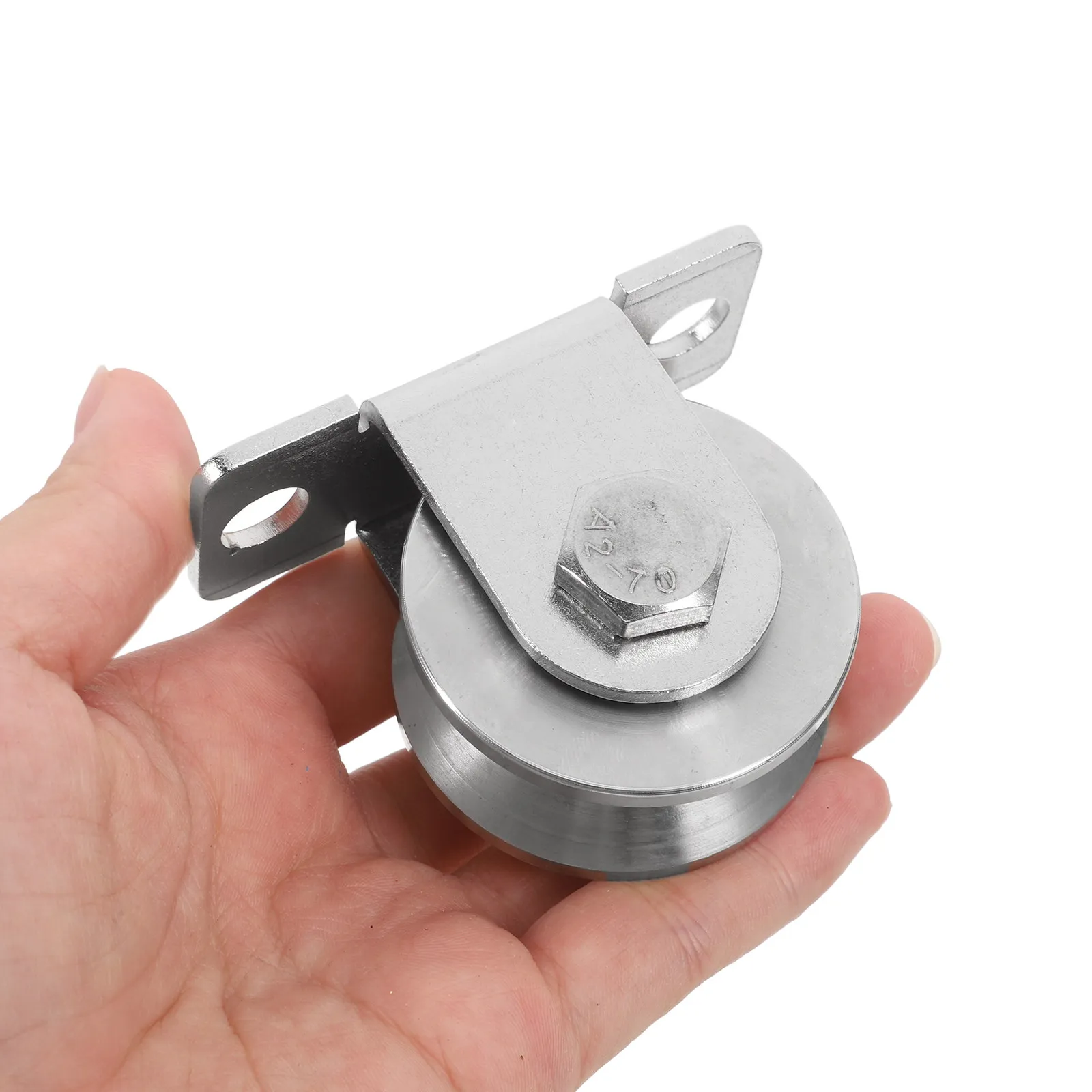 2Pcs Stainless Steel Rope Pulley Wheel Wall Mounted with Internal Bearings for Sliding Doors Gate Track Cable Systems Heavy Duty
2Pcs Stainless Steel Rope Pulley Wheel Wall Mounted with Internal Bearings for Sliding Doors Gate Track Cable Systems Heavy Duty