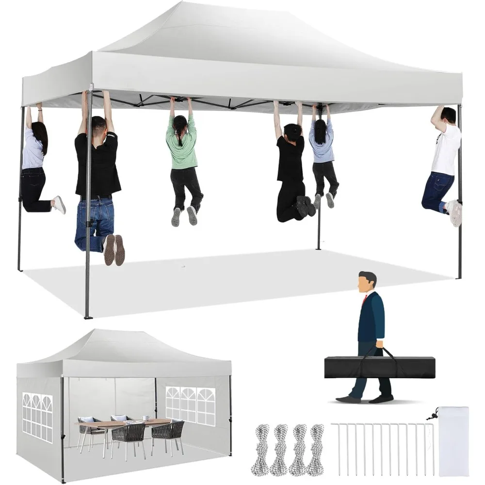 Pop up Canopy Tent 10x15 Heavy Duty Gazebo with 4 Sidewalls, UPF 50+ All Weather Waterproof Commercial Outdoor Wedding Pa
Pop up Canopy Tent 10x15 Heavy Duty Gazebo with 4 Sidewalls, UPF 50+ All Weather Waterproof Commercial Outdoor Wedding Pa