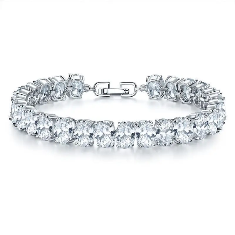 18K Copper-Plated Zircon Jewelry, Diamond-Style, Niche Design, Minimalist Women's Bracelet Accessory, Women's Christmas Party Gi
18K Copper-Plated Zircon Jewelry, Diamond-Style, Niche Design, Minimalist Women's Bracelet Accessory, Women's Christmas Party Gi