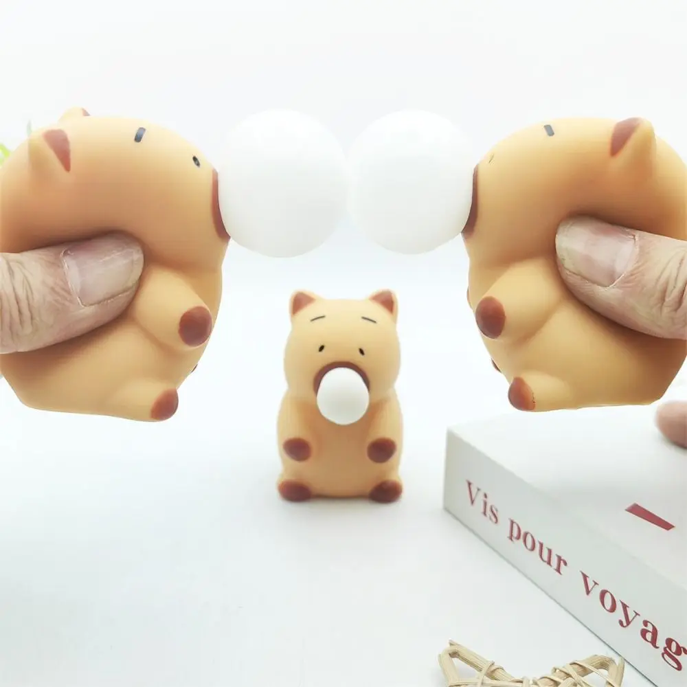 Виниловые игрушки в форме капибары, игрушки для замешивания, высокоэластичные сенсорные игрушки для выдувания пузырей, интерактивные игры
Виниловые игрушки в форме капибары, игрушки для замешивания, высокоэластичные сенсорные игрушки для выдувания пузырей, интерактивные игры