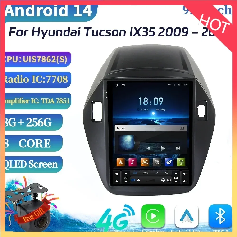 9,7-дюймовый автомобильный радиоприемник для Hyundai Tucson IX35 2009-2015, мультимедийная навигация, беспроводной BT CarPlay 4G GPS, мультимедийный экран головного устройства
9,7-дюймовый автомобильный радиоприемник для Hyundai Tucson IX35 2009-2015, мультимедийная навигация, беспроводной BT CarPlay 4G GPS, мультимедийный экран головного устройства