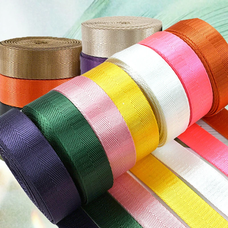 20M Meetee Nylon Webbing 20/25/32/38/50mm Backpack Webbings Strap 1mm Thick Dog Collar Ribbon Band Car Seat Belt Sewing Bias
20M Meetee Nylon Webbing 20/25/32/38/50mm Backpack Webbings Strap 1mm Thick Dog Collar Ribbon Band Car Seat Belt Sewing Bias