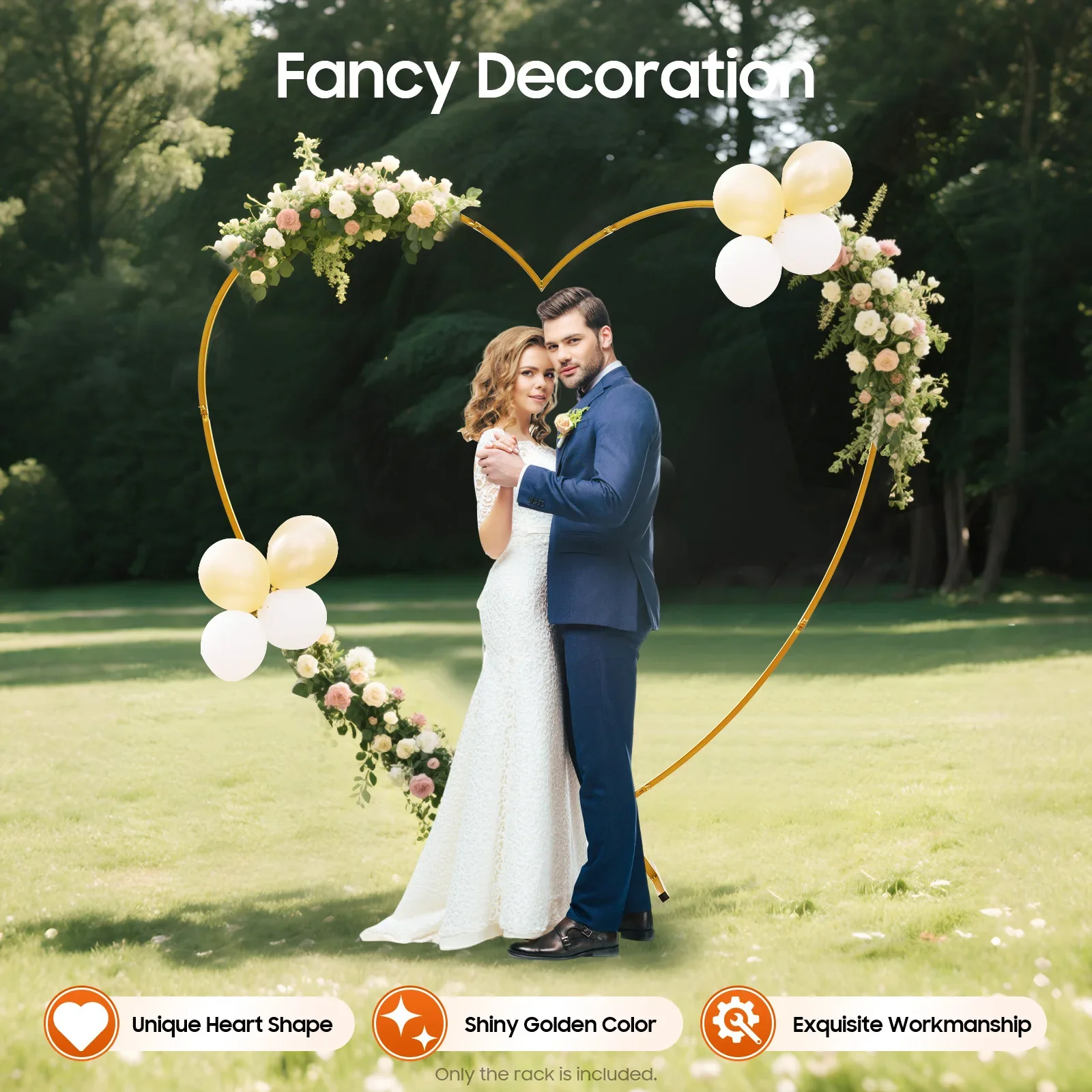 Gold Metal Wedding Heart Arch Stand,Heart Backdrop Stand,Love-Shaped Balloon Column Arch Frame with Base for Party Anniversary TOP
Gold Metal Wedding Heart Arch Stand,Heart Backdrop Stand,Love-Shaped Balloon Column Arch Frame with Base for Party Anniversary TOP