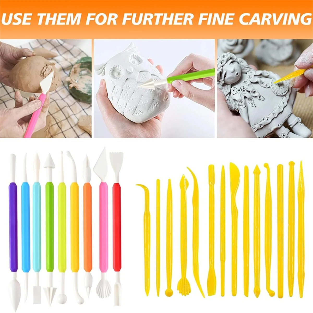 SNNE-r53Piece Clay Tool Kit,Clay Sculpting Tools Pottery Tool Kit Polymer Ceramic Air Dry Clay Tool
SNNE-r53Piece Clay Tool Kit,Clay Sculpting Tools Pottery Tool Kit Polymer Ceramic Air Dry Clay Tool
