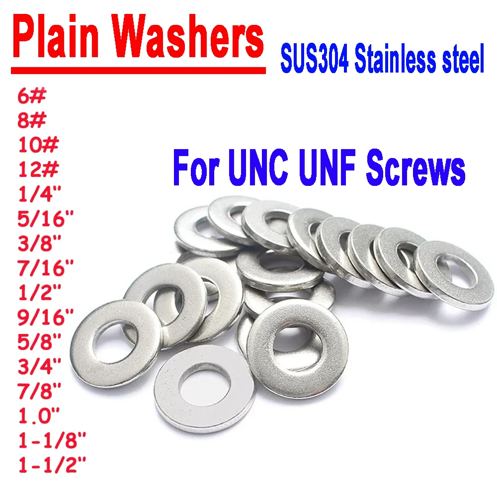 6# 8# 10# 12# 1/4''~ 1-1/2'' SUS304 Stainless Steel Plain Washers SAE Standard ANSIB18.22.1 / ASTM A325 / ANSI 1060
6# 8# 10# 12# 1/4''~ 1-1/2'' SUS304 Stainless Steel Plain Washers SAE Standard ANSIB18.22.1 / ASTM A325 / ANSI 1060