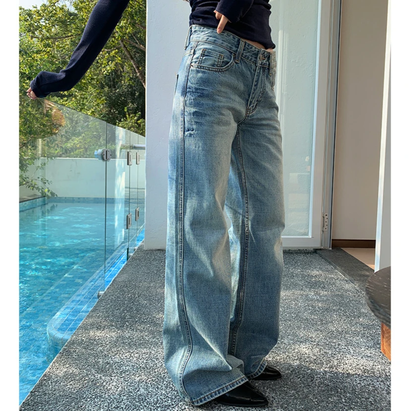 Denim Pants Women Jeans Long Pants High Waist Straight Trousers Y2k Casual Streetwear Elegant Splice Vintage 2025 Mom Jeans
Denim Pants Women Jeans Long Pants High Waist Straight Trousers Y2k Casual Streetwear Elegant Splice Vintage 2025 Mom Jeans