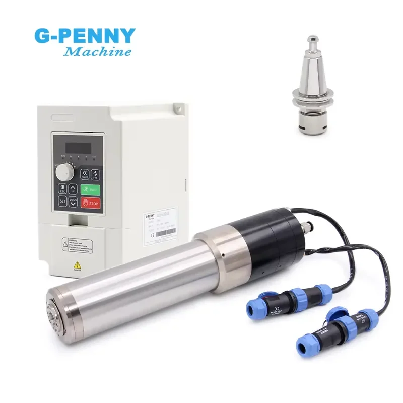 G-Penny 1.2kw ISO10 ATC Spindle Motor Water Cooled D=65mm Automatic Tool Change 110V/220V/380V 0-30000rpm Bearing Milling
G-Penny 1.2kw ISO10 ATC Spindle Motor Water Cooled D=65mm Automatic Tool Change 110V/220V/380V 0-30000rpm Bearing Milling