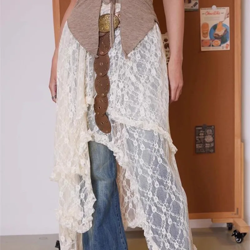 Korean Fashion Versatile Layered Irregular Skirt for Women's Summer Design with A Sense of Drape Lace Skirt Female Clothing
Korean Fashion Versatile Layered Irregular Skirt for Women's Summer Design with A Sense of Drape Lace Skirt Female Clothing