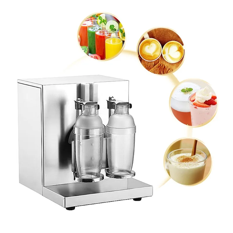110V 220V Commercial Stainless Steel Bubble Boba Milk Tea Shaker Automatic Shaker Mixer with Two Cups
110V 220V Commercial Stainless Steel Bubble Boba Milk Tea Shaker Automatic Shaker Mixer with Two Cups