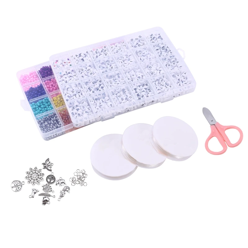 Jewelry Making Bracelet DIY Bead Set Bracelet Beaded Craft Tool Bead Set Glass Seed Letter
Jewelry Making Bracelet DIY Bead Set Bracelet Beaded Craft Tool Bead Set Glass Seed Letter