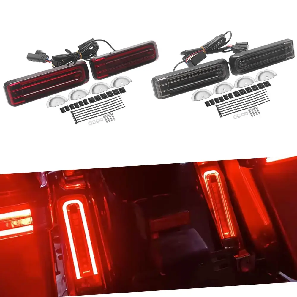 3 Different Modes Rear Saddlebag Light Fit For Harley Electra Glide Road Glide Road King Street Glide 2014-2025 Black Smoke/Red
3 Different Modes Rear Saddlebag Light Fit For Harley Electra Glide Road Glide Road King Street Glide 2014-2025 Black Smoke/Red