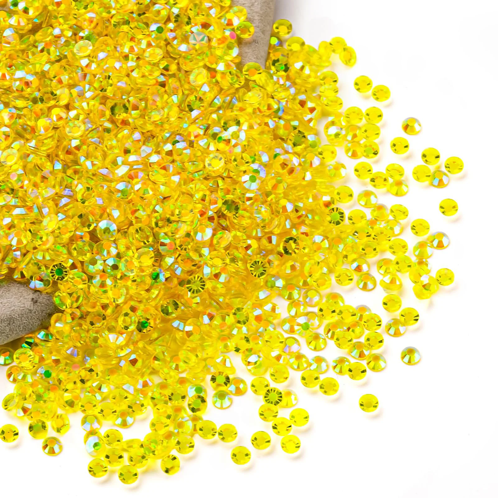 Yellow Clear AB Resin Jelly Rhinestones 2mm 3mm 4mm 5mm 6mm Faux Gems Bead for Crafts DIY Nail Art Charms Supplies Stones Bulk
Yellow Clear AB Resin Jelly Rhinestones 2mm 3mm 4mm 5mm 6mm Faux Gems Bead for Crafts DIY Nail Art Charms Supplies Stones Bulk