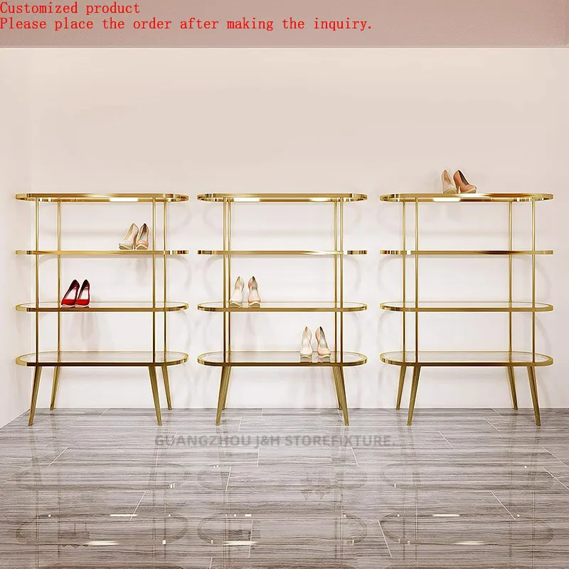 Commercial Furniture Acrylic Shoe Shelf Shoe Store Rack Display Rack Stainless Steel Mirror Gold Handbag Floor Shelf
Commercial Furniture Acrylic Shoe Shelf Shoe Store Rack Display Rack Stainless Steel Mirror Gold Handbag Floor Shelf