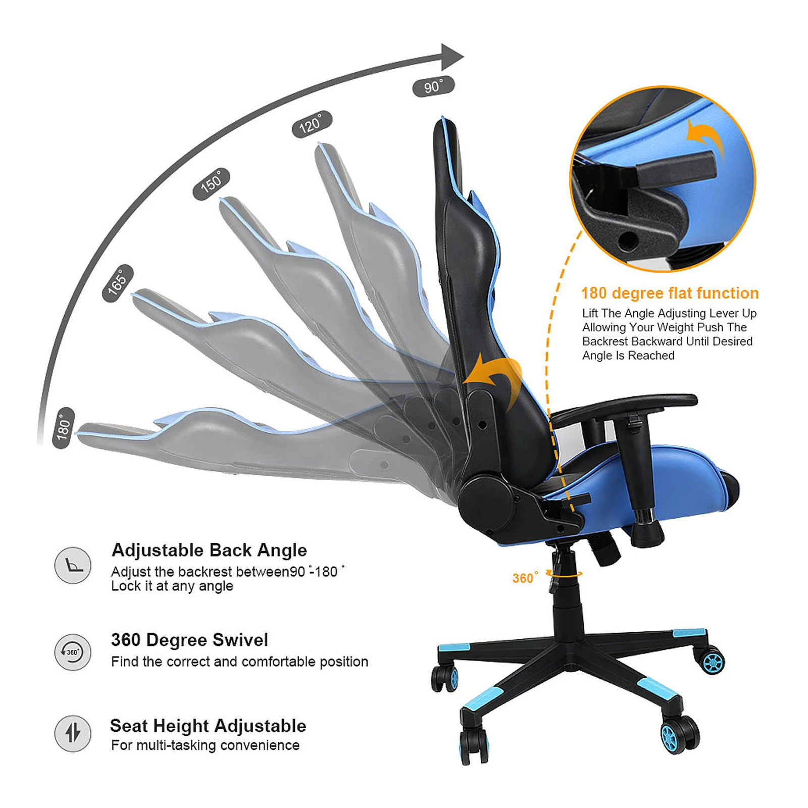 Регуляторы угла наклона для игровых кресел, 6 шт., черные, пластик/металл, многопозиционные, для киберспортивных кресел, аксессуары
Регуляторы угла наклона для игровых кресел, 6 шт., черные, пластик/металл, многопозиционные, для киберспортивных кресел, аксессуары
