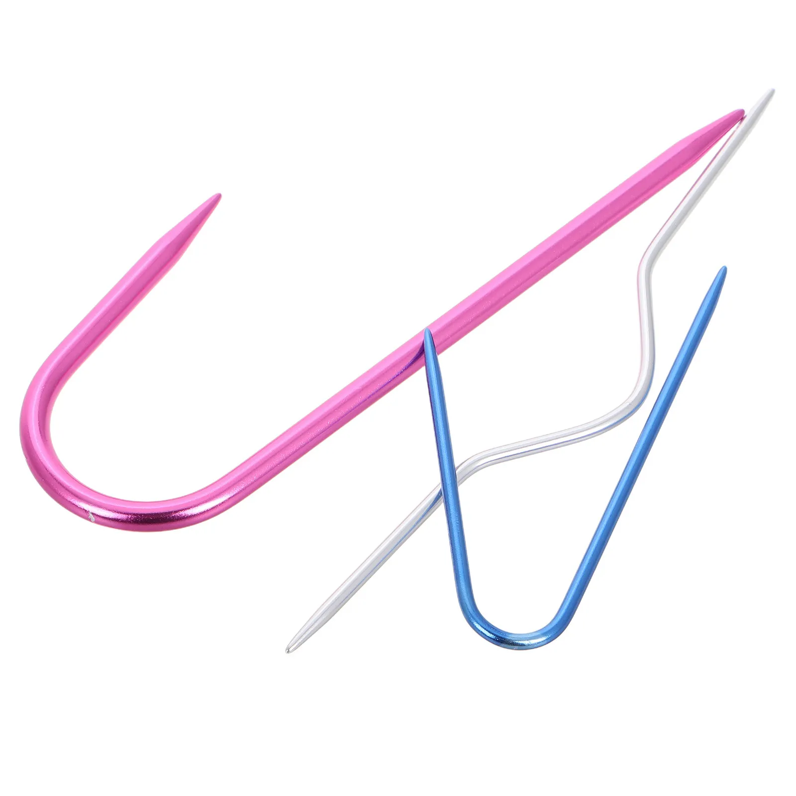 Набор из 3 алюминиевых U-образных кабельных спиц для вязания, держатели петель для узоров с косами, аксессуары для вязания свитеров и шалей
Набор из 3 алюминиевых U-образных кабельных спиц для вязания, держатели петель для узоров с косами, аксессуары для вязания свитеров и шалей