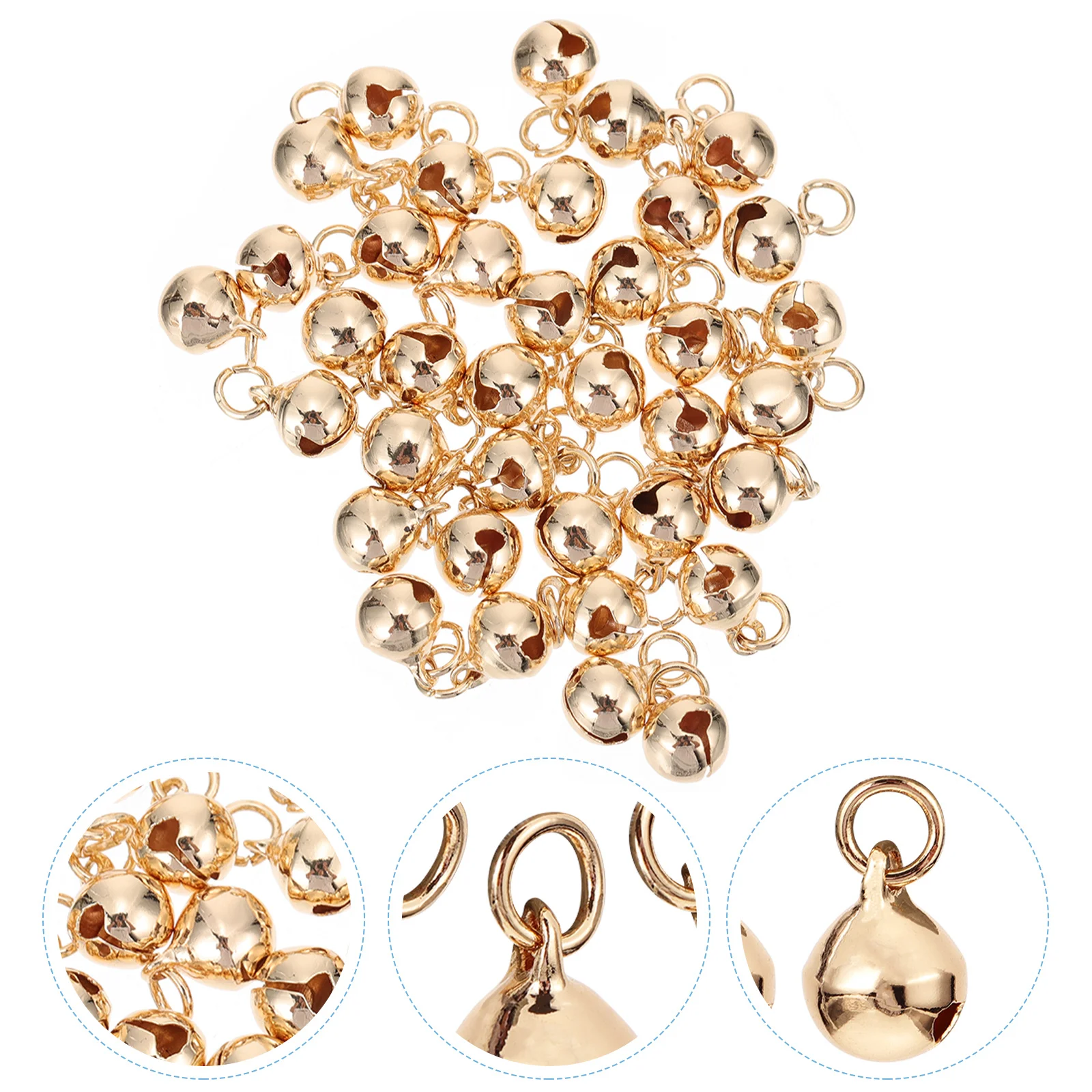 50Pcs Lovely Bell Pendants Small Jewelry Making Charms for DIY Necklaces Bracelets Anklets Sweater Chains Christmas Birthday
50Pcs Lovely Bell Pendants Small Jewelry Making Charms for DIY Necklaces Bracelets Anklets Sweater Chains Christmas Birthday