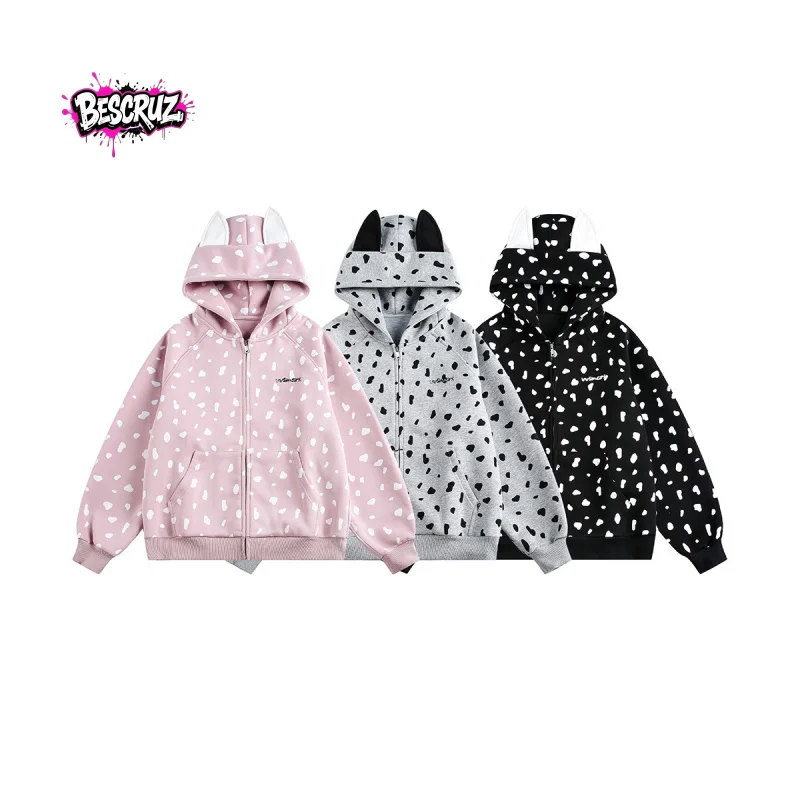 BESCRUZ High Quality EU US Size Spring New Creative Design Ear Hooded Men's Trendy Loose Cardigan
BESCRUZ High Quality EU US Size Spring New Creative Design Ear Hooded Men's Trendy Loose Cardigan