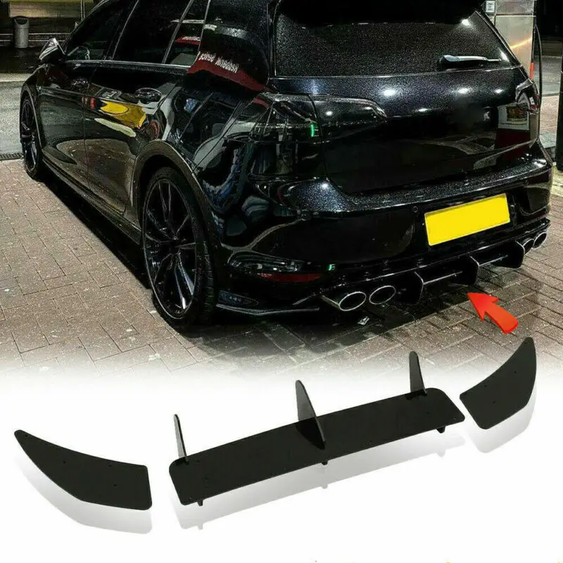 Car Rear Bumper Diffuser Tail Apron Flaps Side Splitters Spoiler Trim Stickers For Volkswagen VW Golf 7R Golf 7 R 2013 ~ 2016
Car Rear Bumper Diffuser Tail Apron Flaps Side Splitters Spoiler Trim Stickers For Volkswagen VW Golf 7R Golf 7 R 2013 ~ 2016