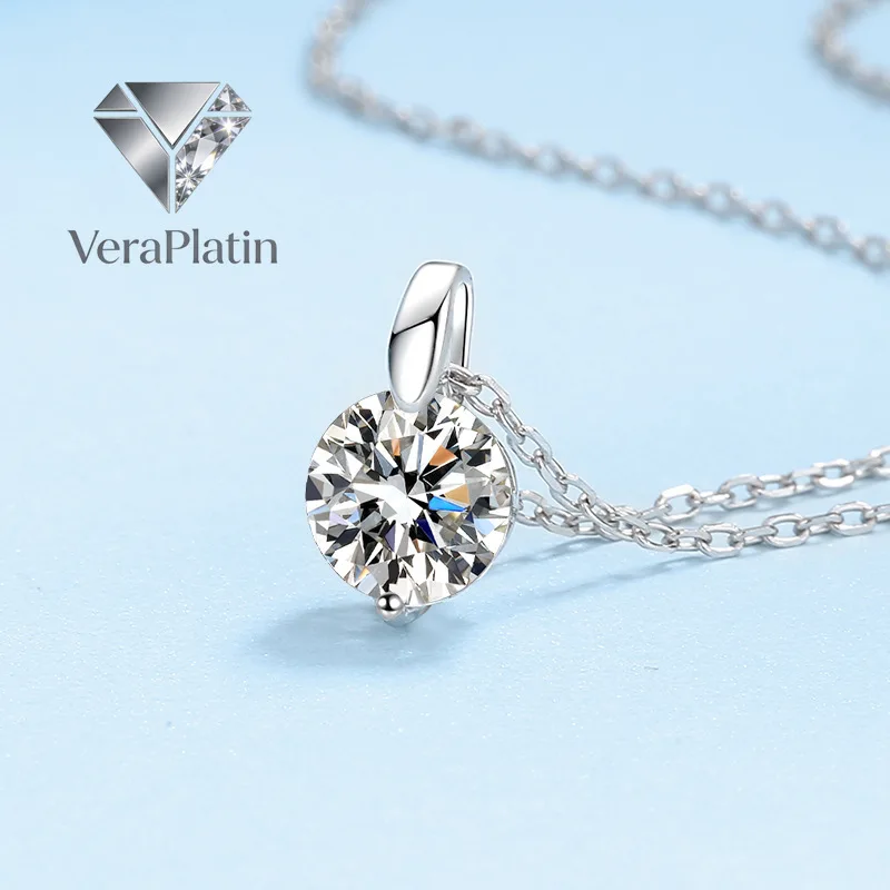 VeraPlatin Classic 1/2/3CT VVS D color GRA Moissanite Necklace for Women Quality Diamond Pendant Platinum PT950 Original Certifi
VeraPlatin Classic 1/2/3CT VVS D color GRA Moissanite Necklace for Women Quality Diamond Pendant Platinum PT950 Original Certifi