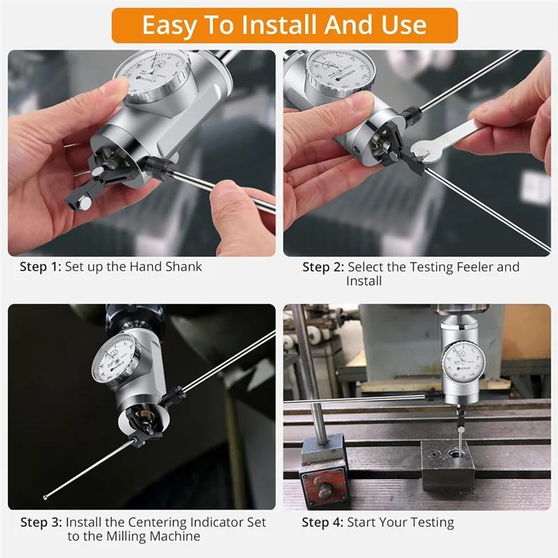 Excellent-Coaxial Centering Indicator 0-0.15In/0.0005In Digital Indicator Set Co-Ax Indicator For Milling Machine Center Test Di 
Excellent-Coaxial Centering Indicator 0-0.15In/0.0005In Digital Indicator Set Co-Ax Indicator For Milling Machine Center Test Di