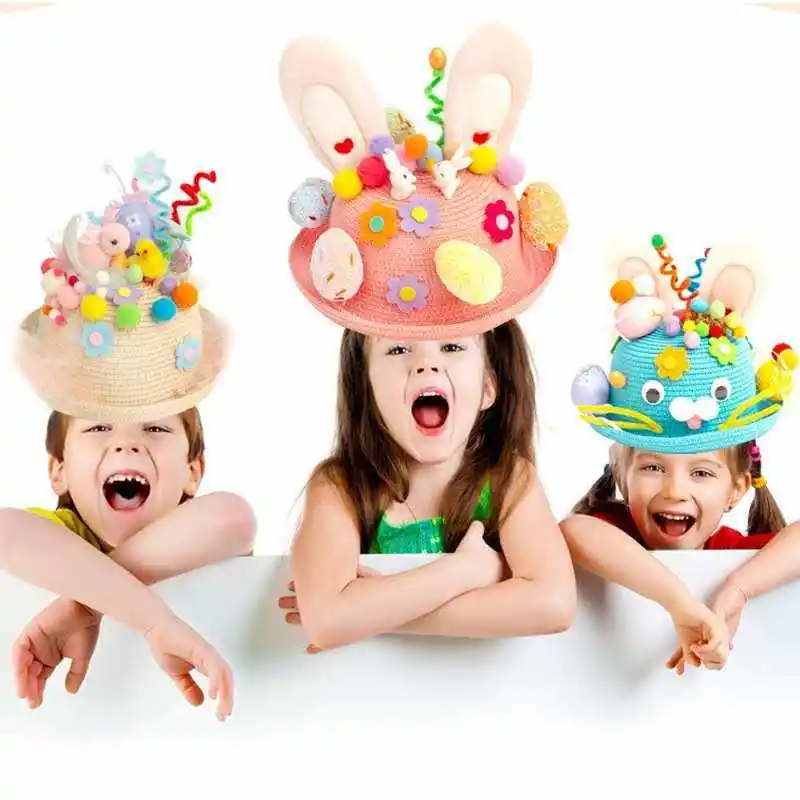 Easter Bonnet Kit,DIY Easter Hat for Kids Boys Girls Gifts,Easter Handmade DIY Hat,Easter Cartoon Cap,Easter Bonnet Hat for Chil
Easter Bonnet Kit,DIY Easter Hat for Kids Boys Girls Gifts,Easter Handmade DIY Hat,Easter Cartoon Cap,Easter Bonnet Hat for Chil