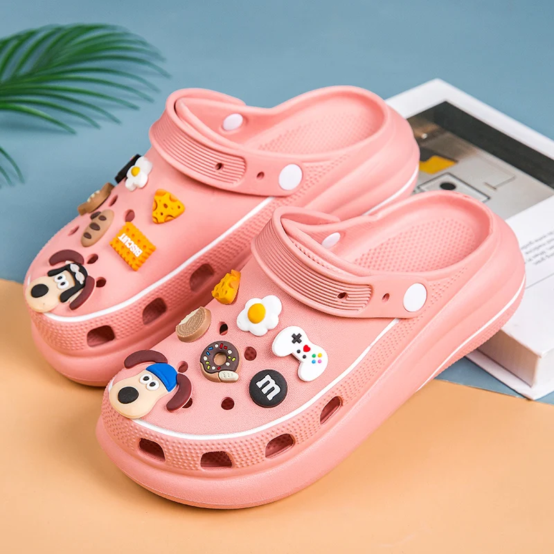 Summer Fashion Pink Cartoon Sandals for Women Comfortable Soft Platform Clogs Women Eva Slippers Non-slip Beach Shoes Size 36-41
Summer Fashion Pink Cartoon Sandals for Women Comfortable Soft Platform Clogs Women Eva Slippers Non-slip Beach Shoes Size 36-41