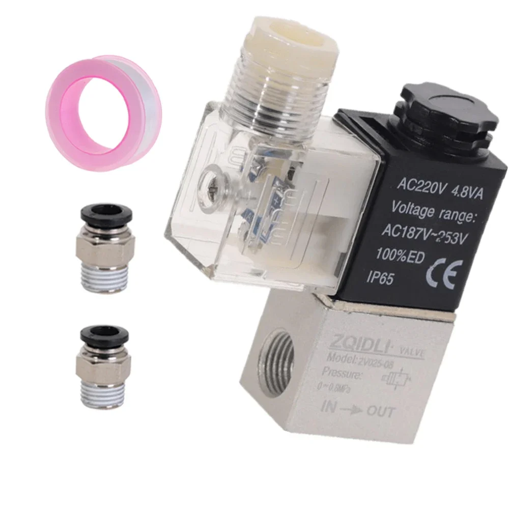 Pneumatic Air Solenoid Valves 2V025-08 2 Position 2 Port 1/4" Normally Closed DC12V 24V AC110V 220V
Pneumatic Air Solenoid Valves 2V025-08 2 Position 2 Port 1/4" Normally Closed DC12V 24V AC110V 220V