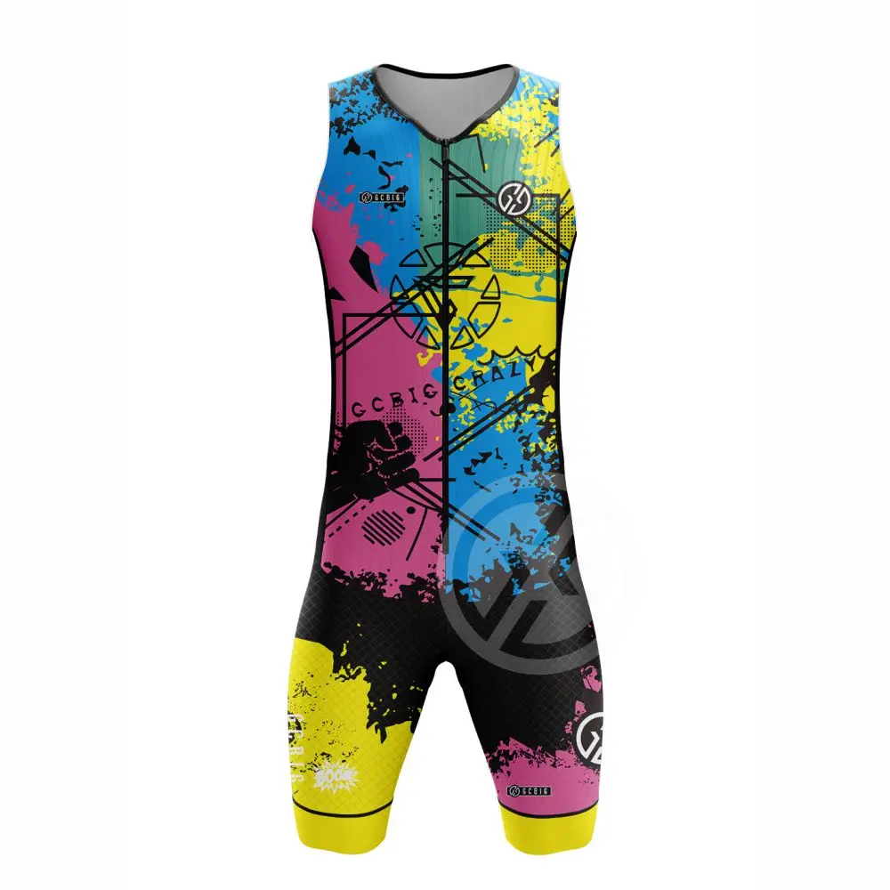 Vvsports Summer Men's Ironman Triathlon Bike Outdoors Professional Running Sleeveless jumpsuit High Quality Cycling Suit Set
Vvsports Summer Men's Ironman Triathlon Bike Outdoors Professional Running Sleeveless jumpsuit High Quality Cycling Suit Set