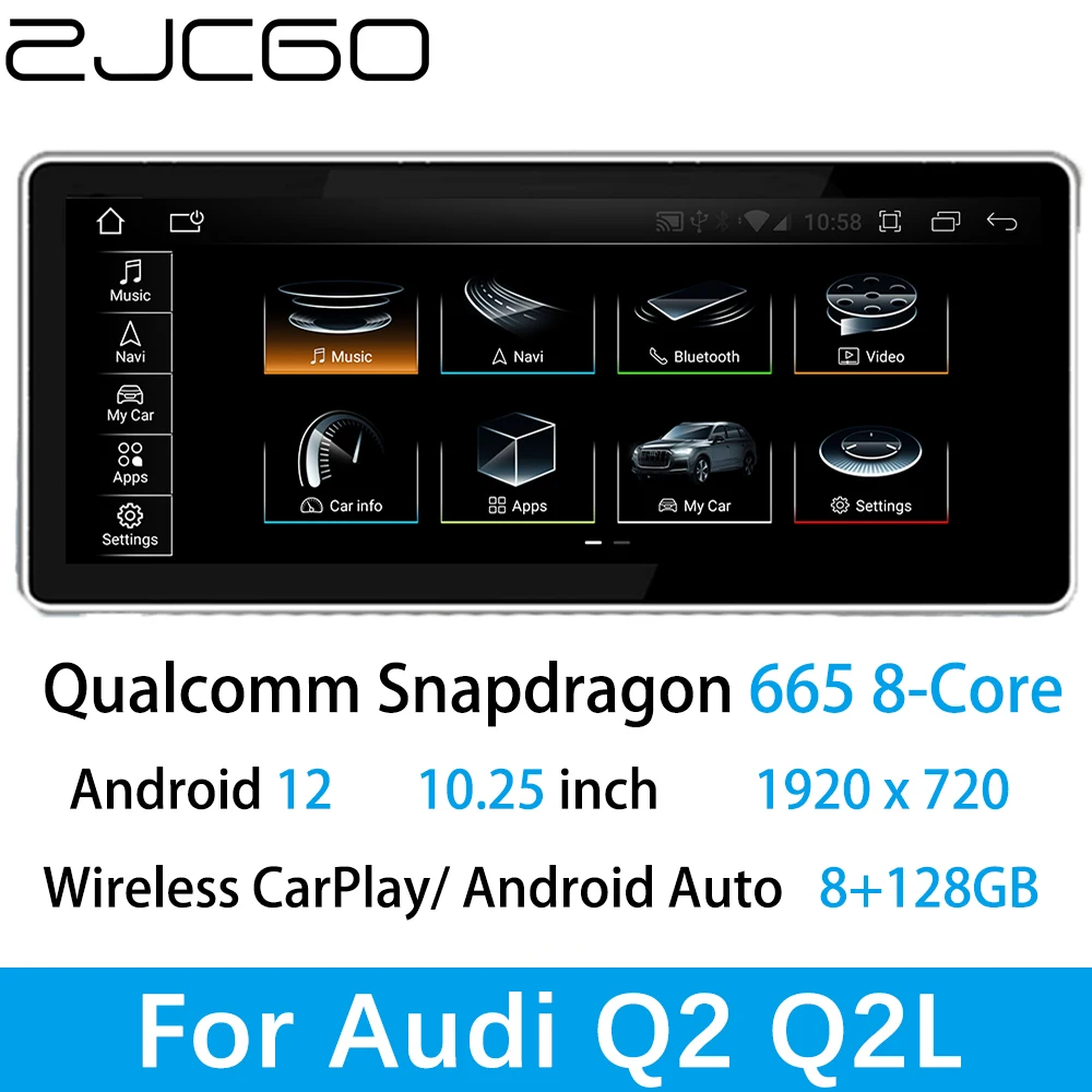 ZJCGO Car Multimedia Player Stereo GPS Radio Navigation Android Screen MMI MIB System for Audi Q2 2016 2017 2018 2019 2020 2021
ZJCGO Car Multimedia Player Stereo GPS Radio Navigation Android Screen MMI MIB System for Audi Q2 2016 2017 2018 2019 2020 2021