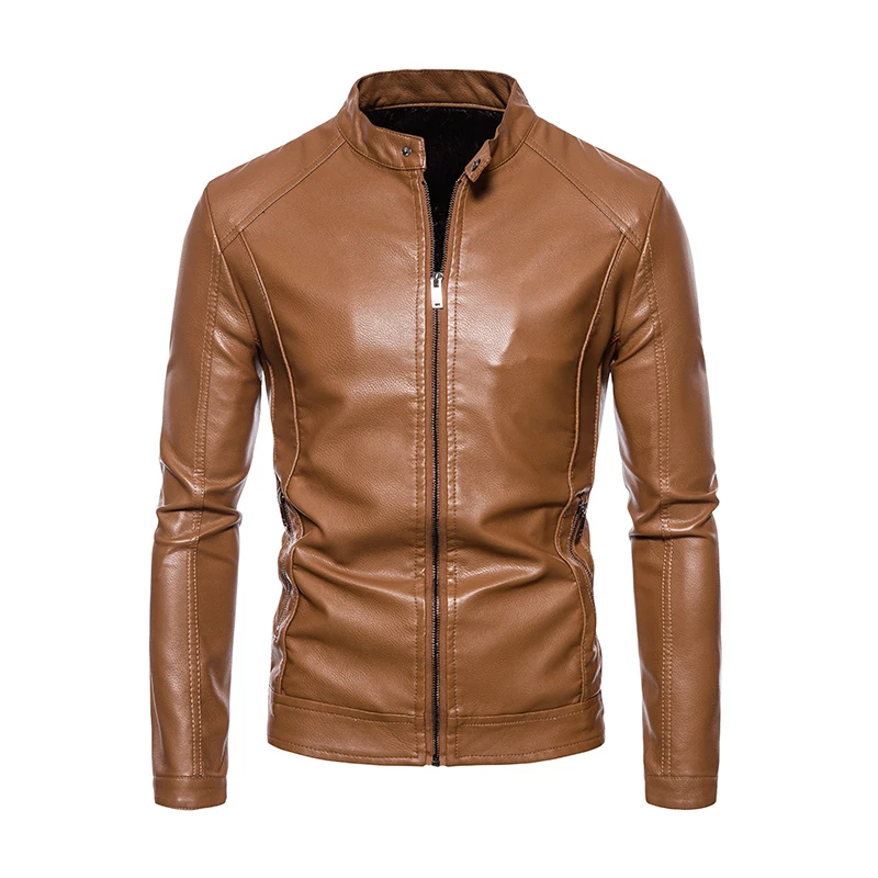 Men Stand Collar PU Leather Jacket Trendy Fashion Business Casual Long Sleeve Faux Leather Outerwear Daily Wear Top For Spring
Men Stand Collar PU Leather Jacket Trendy Fashion Business Casual Long Sleeve Faux Leather Outerwear Daily Wear Top For Spring