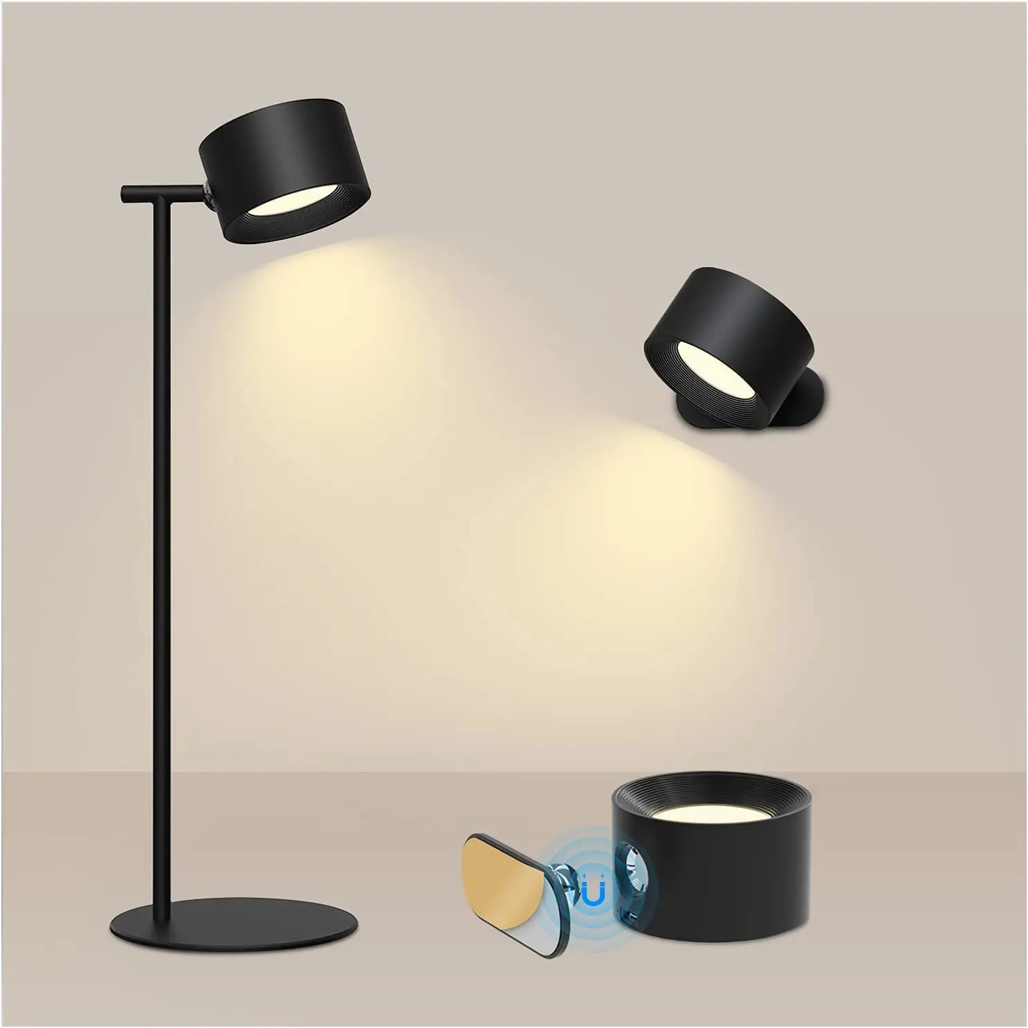 Magnetic Wall-Mounted Non-Perforated Touch Switch USB Table Lamp LED Night Lights Dimmable Eye Protection Bedside Reading Lamps
Magnetic Wall-Mounted Non-Perforated Touch Switch USB Table Lamp LED Night Lights Dimmable Eye Protection Bedside Reading Lamps