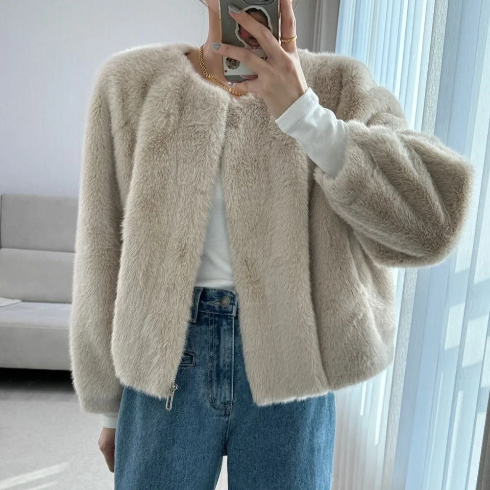 Women's Faionable Retro Sle Fur Coat Warm Versatile Autumn Winter New Arrival Korean Sle ort Sve Long Coat
Women's Faionable Retro Sle Fur Coat Warm Versatile Autumn Winter New Arrival Korean Sle ort Sve Long Coat