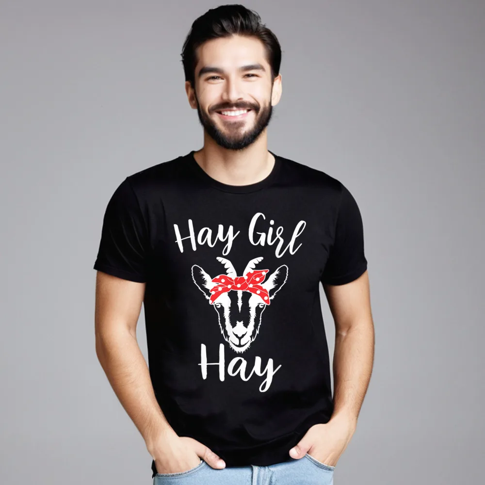 Pure Cotton Female Short Sleeve Hay Girl Hay Funny Goat T-Shirt Casual Tops & Tees Family Printed Crewneck Tops Shirt
Pure Cotton Female Short Sleeve Hay Girl Hay Funny Goat T-Shirt Casual Tops & Tees Family Printed Crewneck Tops Shirt