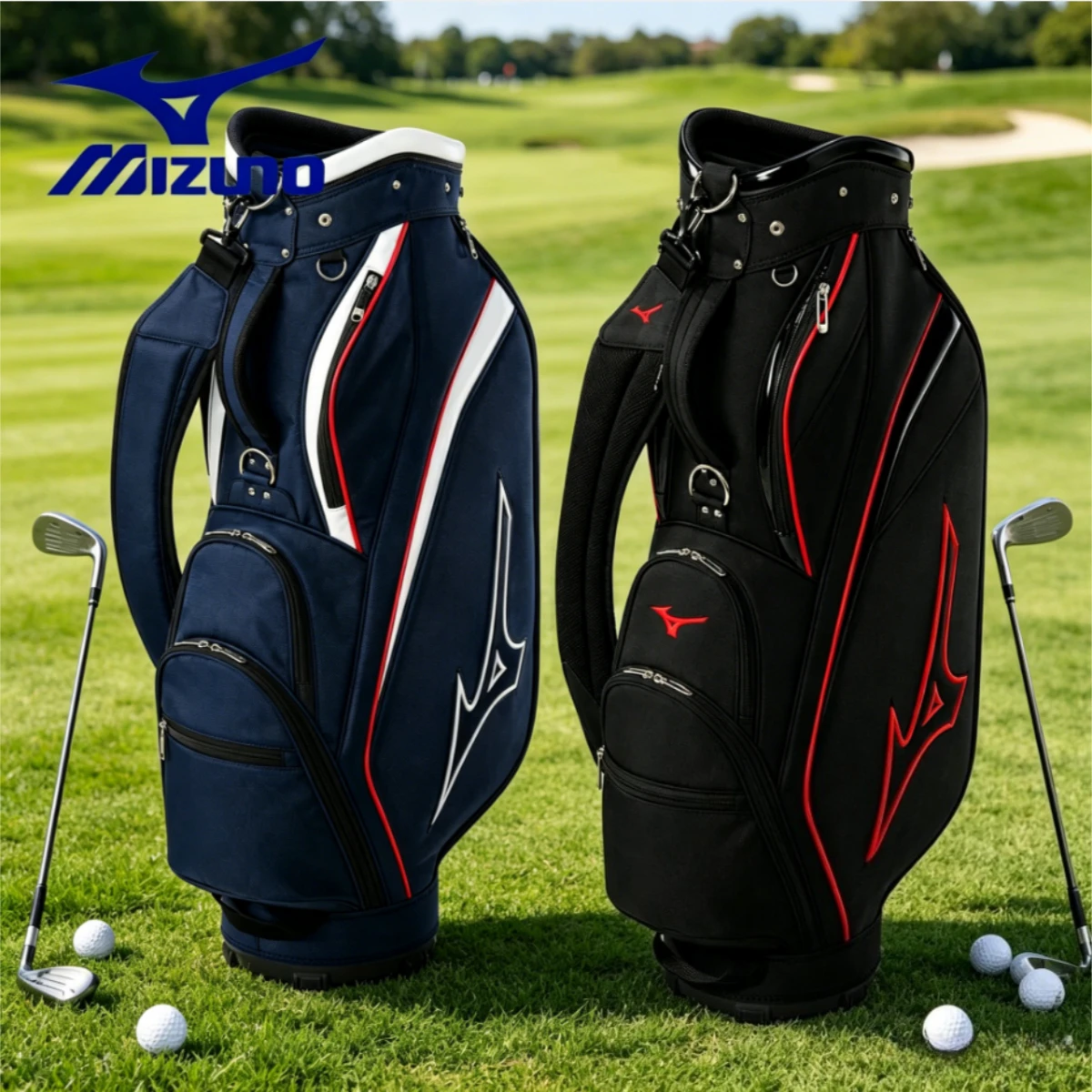 Mizuno NX6 Golf Cart Bag Men's Lightweight Portable Standard Club Carrier High Capacity Original Black Red Golfing Gear 2026 New
Mizuno NX6 Golf Cart Bag Men's Lightweight Portable Standard Club Carrier High Capacity Original Black Red Golfing Gear 2026 New