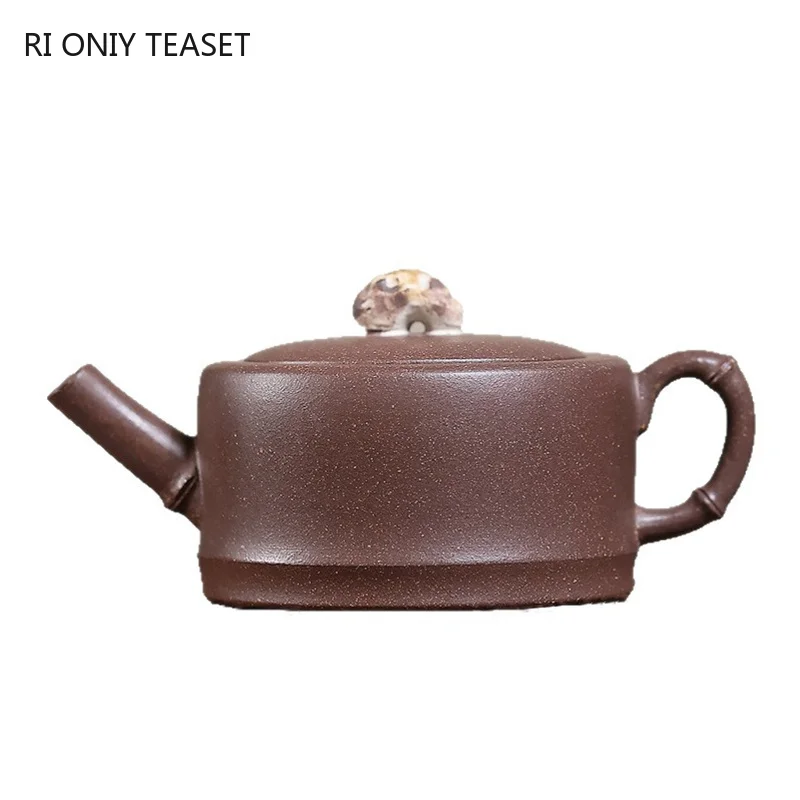 100ml Chinese Yixing Purple Clay Teapots Small Capacity Tradition Handmade Bamboo Joint Tea Pot Zisha Kettle Tea Set Teaware
100ml Chinese Yixing Purple Clay Teapots Small Capacity Tradition Handmade Bamboo Joint Tea Pot Zisha Kettle Tea Set Teaware