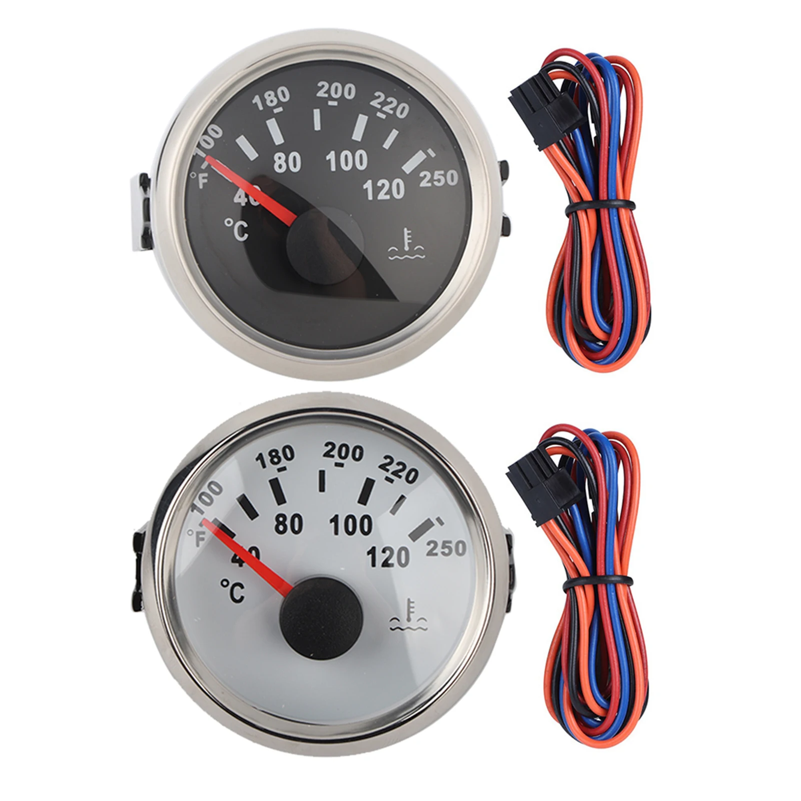 Boat Water Temp Meter Boat Water Temp Display 52mm/2in Marine Engine Water Temperature Gauge 40-120 ℃ Temp Meter for Boat RV
Boat Water Temp Meter Boat Water Temp Display 52mm/2in Marine Engine Water Temperature Gauge 40-120 ℃ Temp Meter for Boat RV