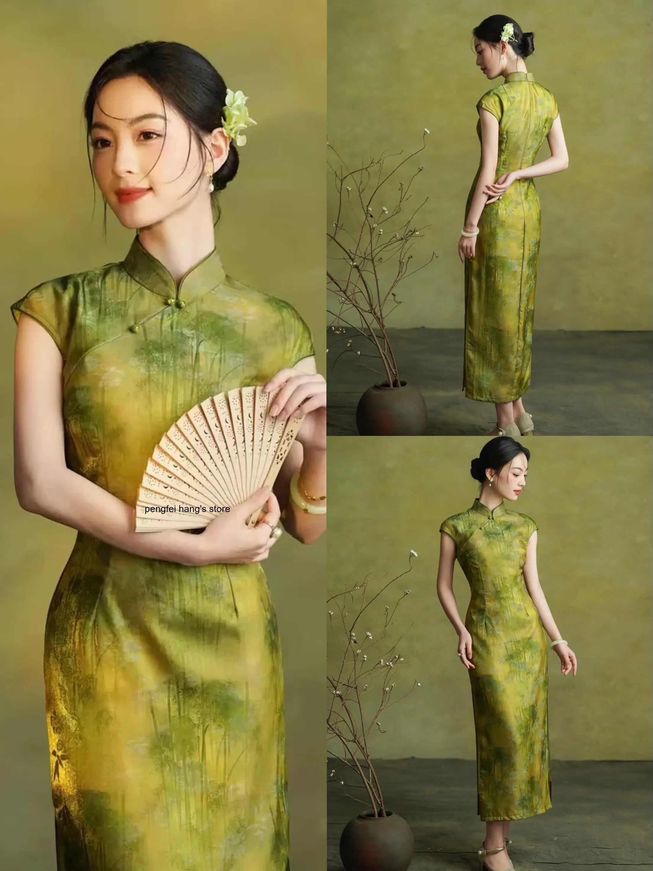 2026 Spring Summer New Arrival Chinese Style Qipao Bamboo Print Improved Cheongsam Slim Fit Elegant Traditional Dress Vestidos
2026 Spring Summer New Arrival Chinese Style Qipao Bamboo Print Improved Cheongsam Slim Fit Elegant Traditional Dress Vestidos
