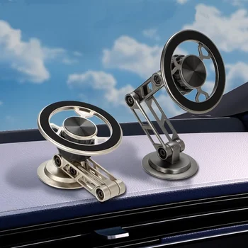 Asengry Universal Magnetic Car Phone Holder 360 Rotation Foldable in Car Stand For Iphone 15 14 13 12 11 Pro Max Samsung Xiaomi