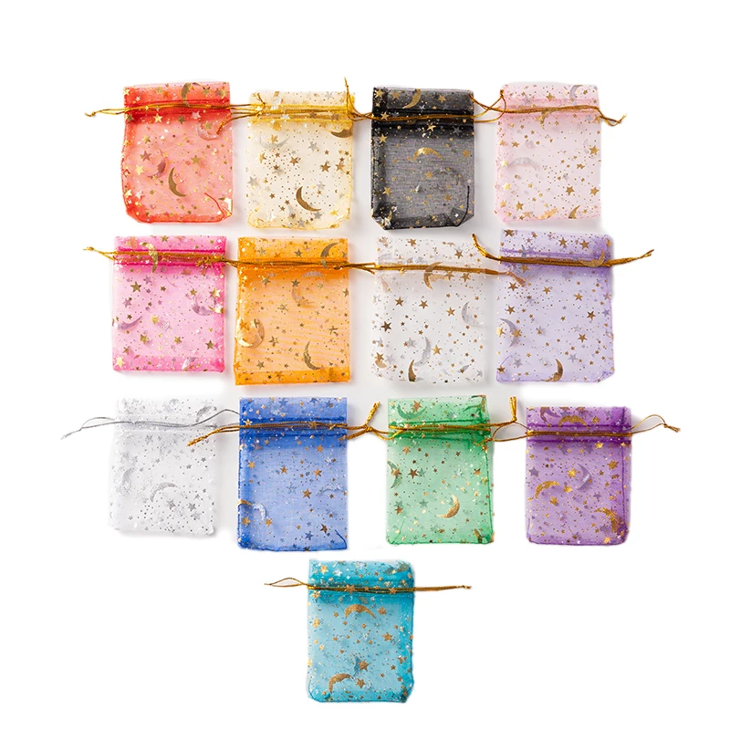 50/100pcs Organza Bags Star Moon Christmas Drawstring Pouch For Candy Wedding Party Jewelry Packaging Supplies Accessories
50/100pcs Organza Bags Star Moon Christmas Drawstring Pouch For Candy Wedding Party Jewelry Packaging Supplies Accessories