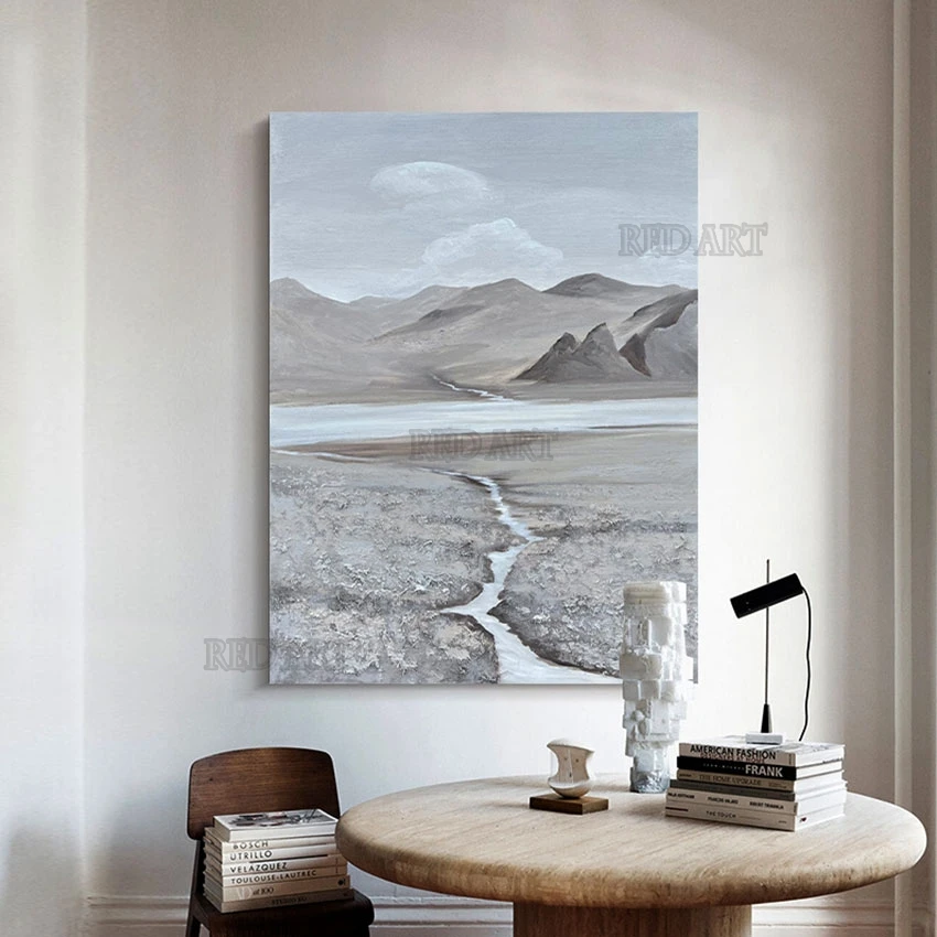 Modern Nordic Hotel Wall Poster, Decorative Item, Abstract Oil Painting, Snowy Mountain Landscape Piece, Unframed Canvas Artwork
Modern Nordic Hotel Wall Poster, Decorative Item, Abstract Oil Painting, Snowy Mountain Landscape Piece, Unframed Canvas Artwork
